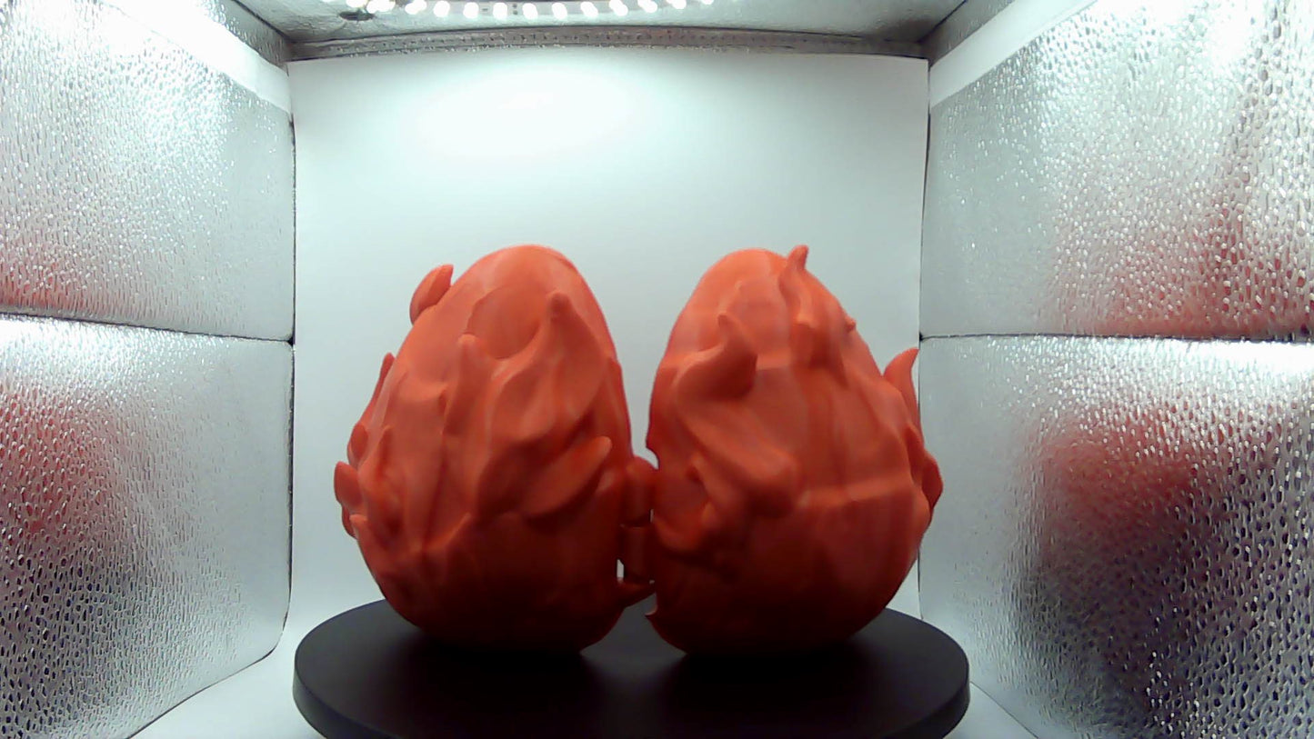 3D Printed Dragon Egg W/Baby Dragon